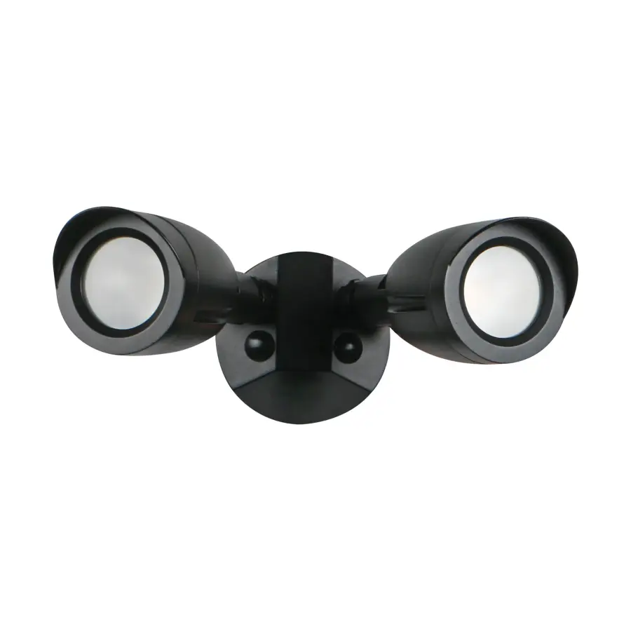 LED Dual Head Security Light - Black - Image 1