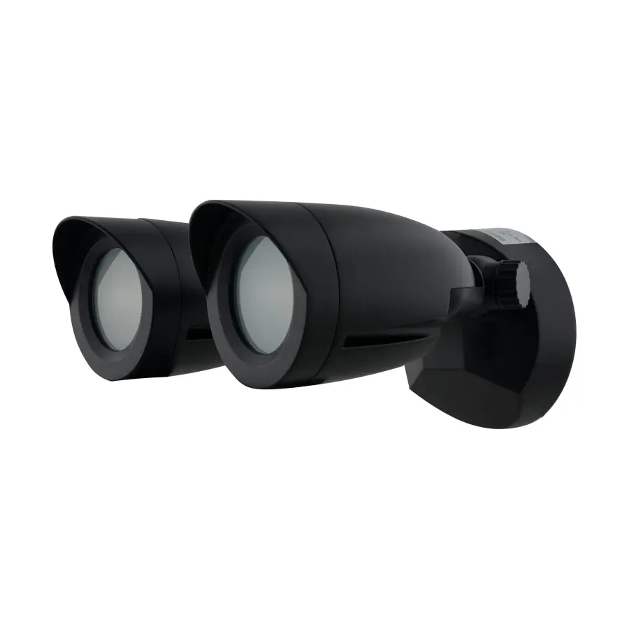 LED Dual Head Security Light - Black - Image 2