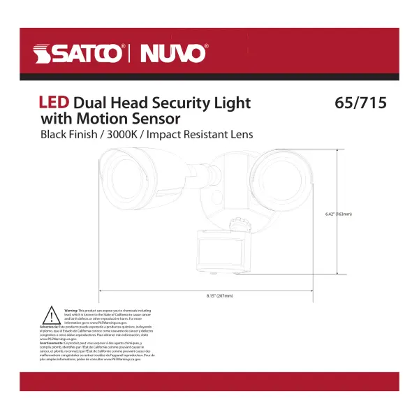 Dual Head LED Security Light with Motion Sensor - Image 17