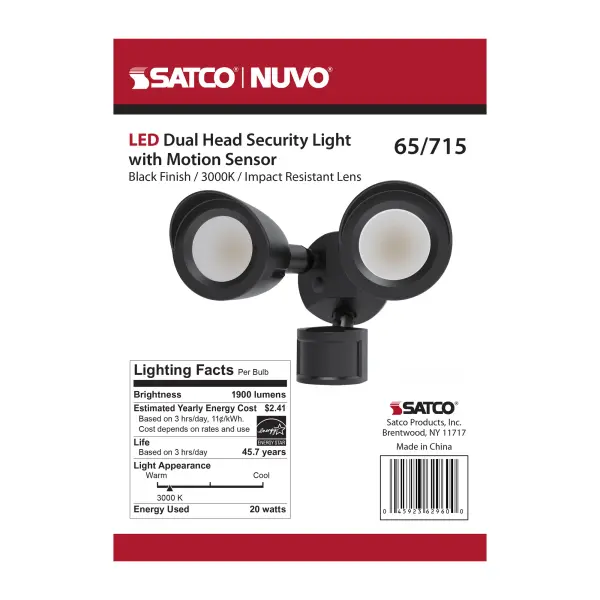 Dual Head LED Security Light with Motion Sensor - Image 19