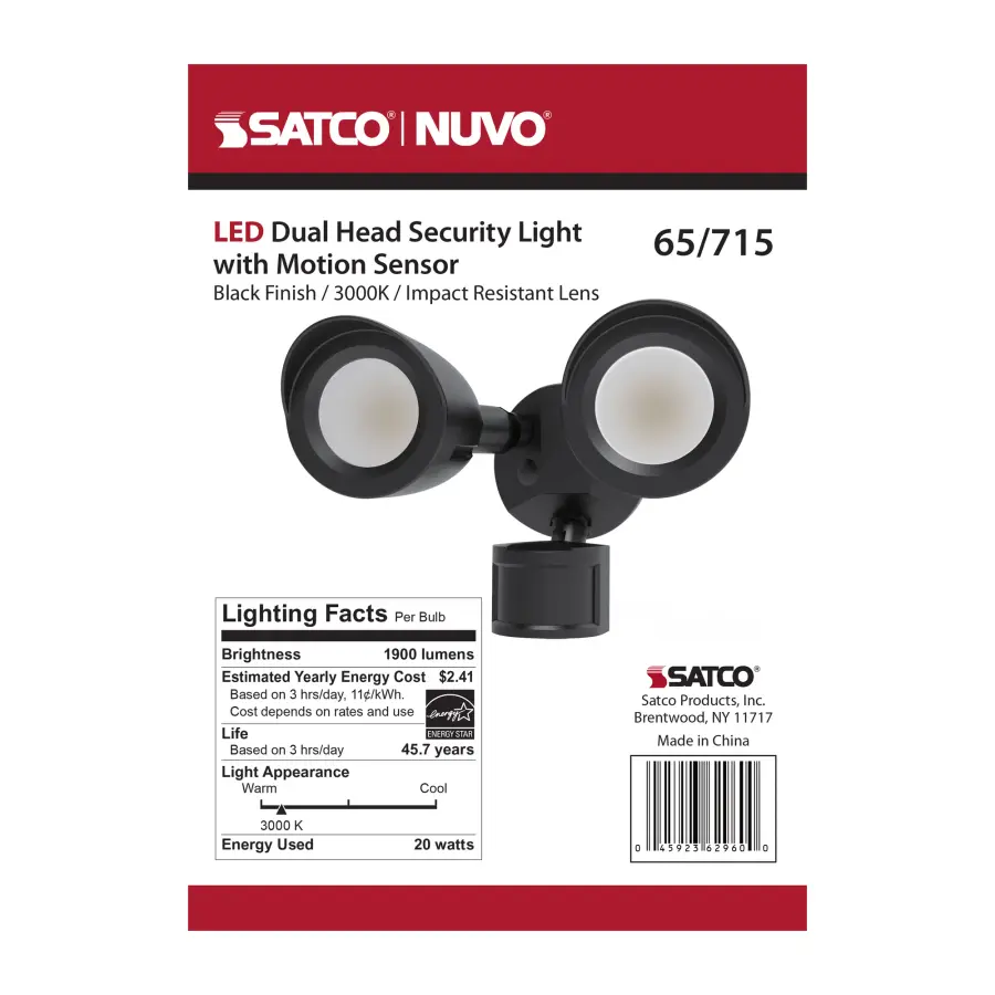 Dual Head LED Security Light with Motion Sensor - Image 19