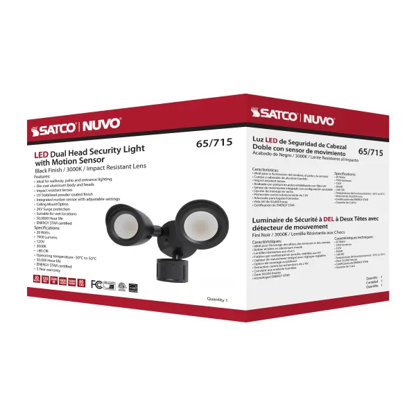 Dual Head LED Security Light with Motion Sensor - Image 21