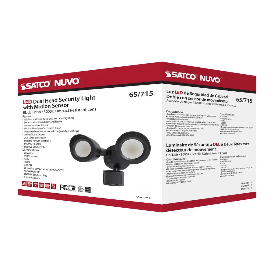 Dual Head LED Security Light with Motion Sensor - Image 21