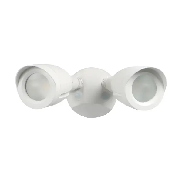Professional-grade LED security lighting with fully articulating bullet heads for precise light placement. Die cast aluminum construction ensures weather resistance and longevity with 50,000 hours of reliable illumination.