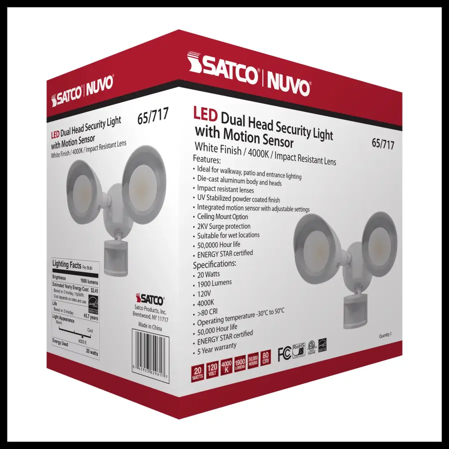 LED Dual Head Security Light with Motion Sensor - Image 21