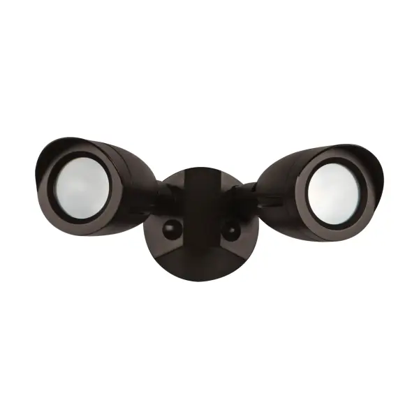 LED Dual Head Security Light - Bronze - Image 1