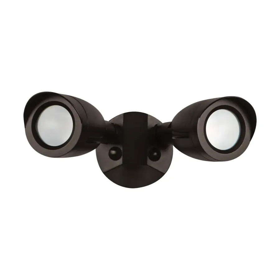 LED Dual Head Security Light - Bronze - Image 1