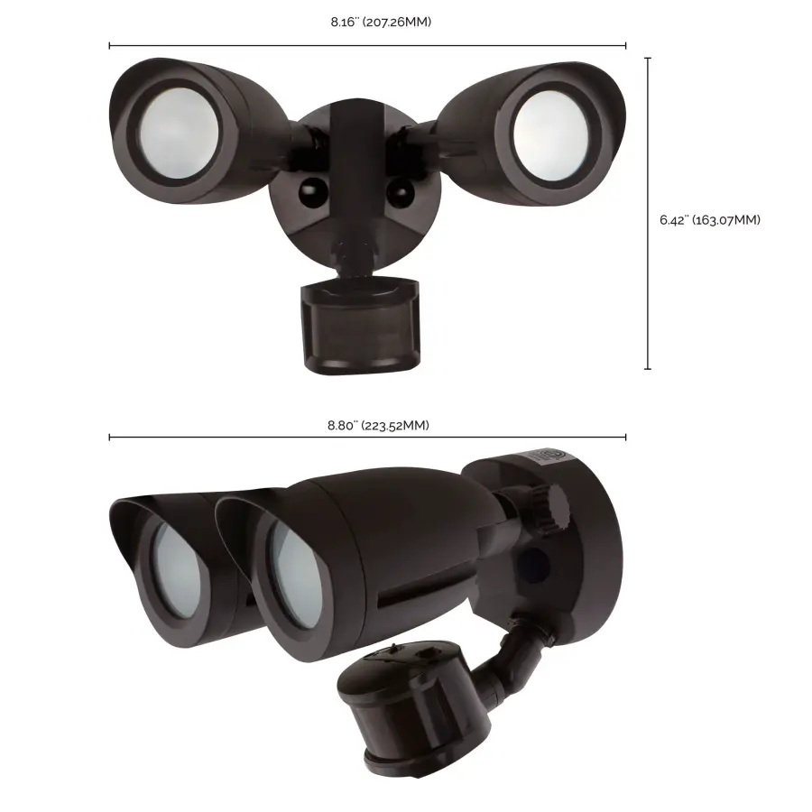 Dual Head LED Security Light with Motion Sensor - Image 16