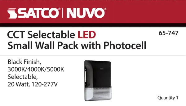 20W LED Small Wall Pack with Photocell - CCT Selectable - Image 13