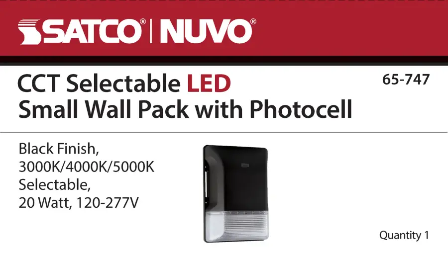20W LED Small Wall Pack with Photocell - CCT Selectable - Image 13