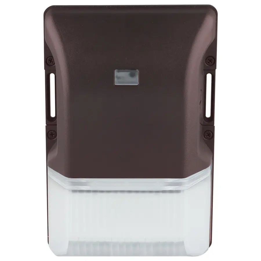 20W LED Small Wall Pack with Photocell - Bronze - Image 2