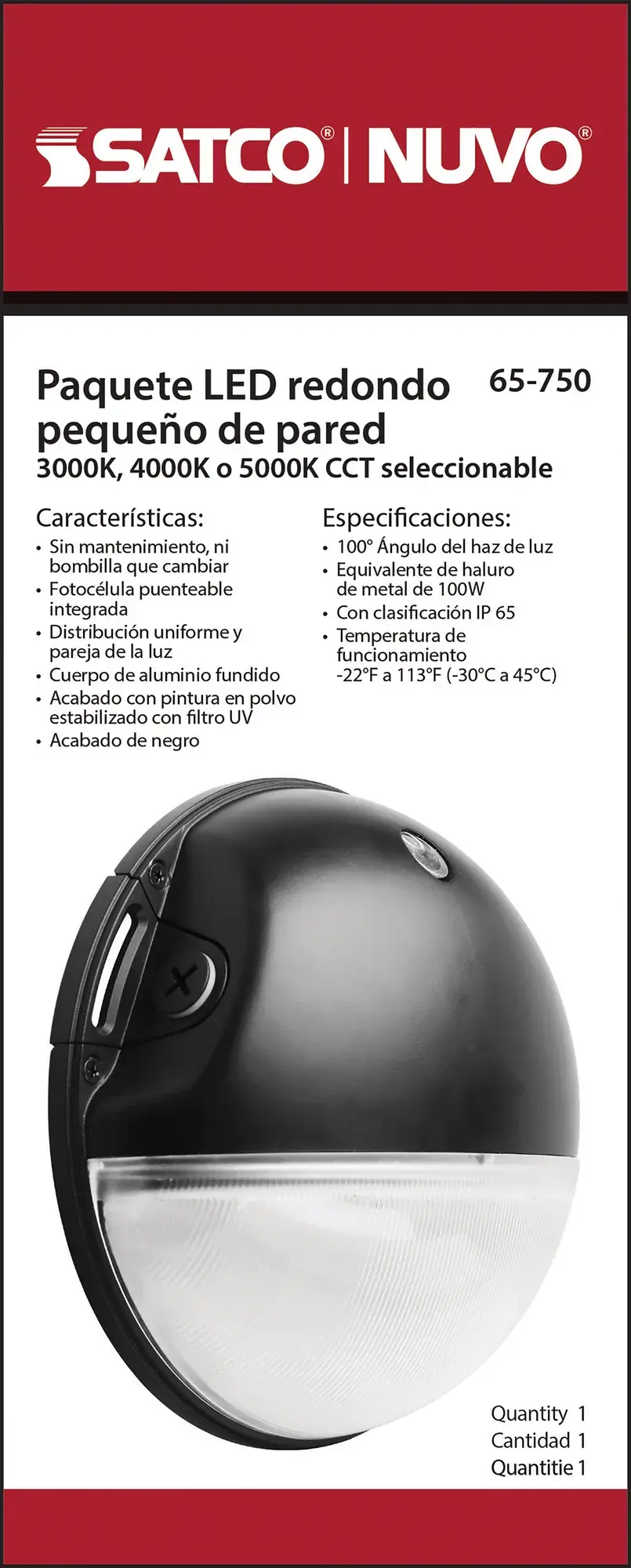 LED Small Round Wall Pack with Photocell - 20W - Image 8