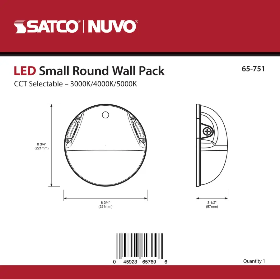 LED Small Round Wall Pack - 20W CCT Selectable - Image 7