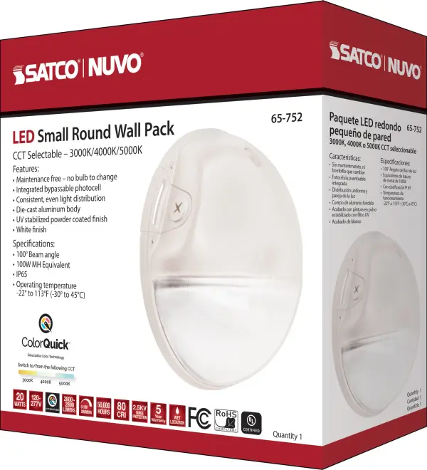 LED Round Wall Pack - 20W CCT Selectable - Image 12