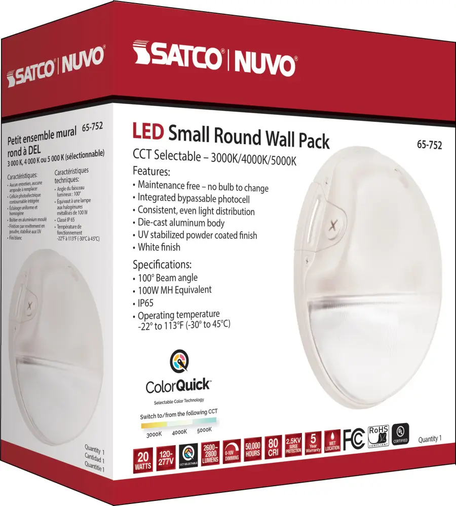 LED Round Wall Pack - 20W CCT Selectable - Image 13