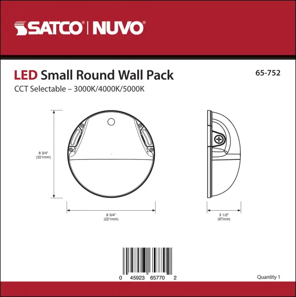 LED Round Wall Pack - 20W CCT Selectable - Image 8