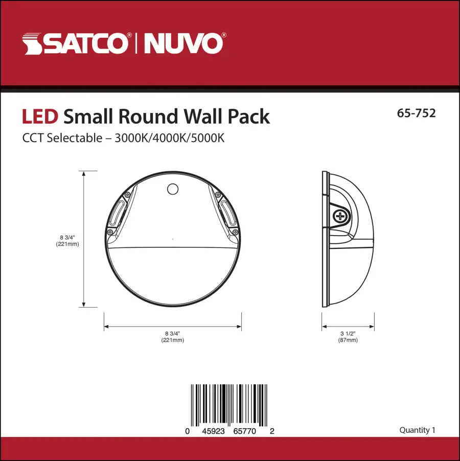 LED Round Wall Pack - 20W CCT Selectable - Image 8