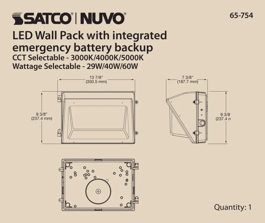 Emergency Architectural LED Wall Pack with Photocell - Image 11