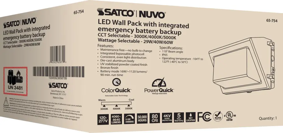 Emergency Architectural LED Wall Pack with Photocell - Image 14