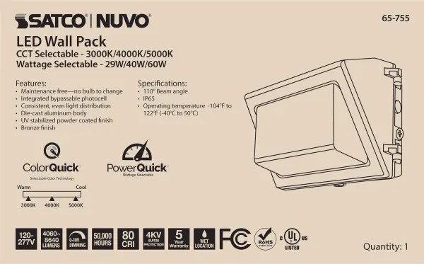 Adjustable LED Wall Pack with Photocell - Image 11
