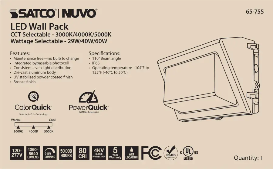 Adjustable LED Wall Pack with Photocell - Image 11