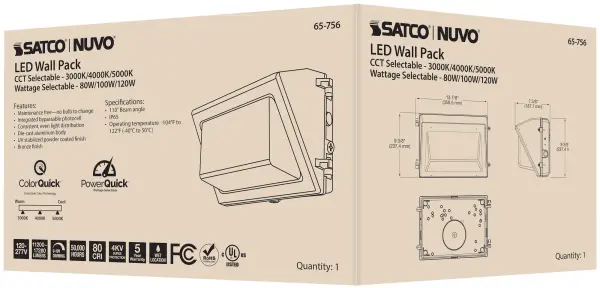 Adjustable LED Wall Pack with Photocell - 80/100/120W - Image 15