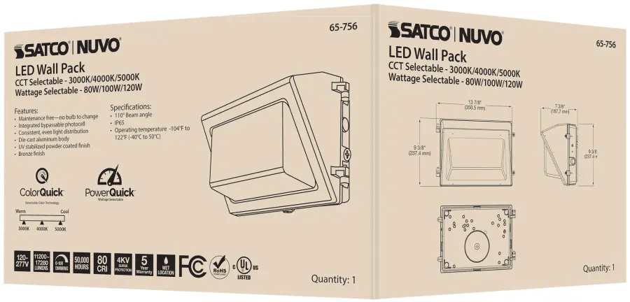 Adjustable LED Wall Pack with Photocell - 80/100/120W - Image 15