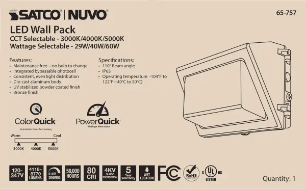 Adjustable LED Wall Pack with Photocell - Image 11