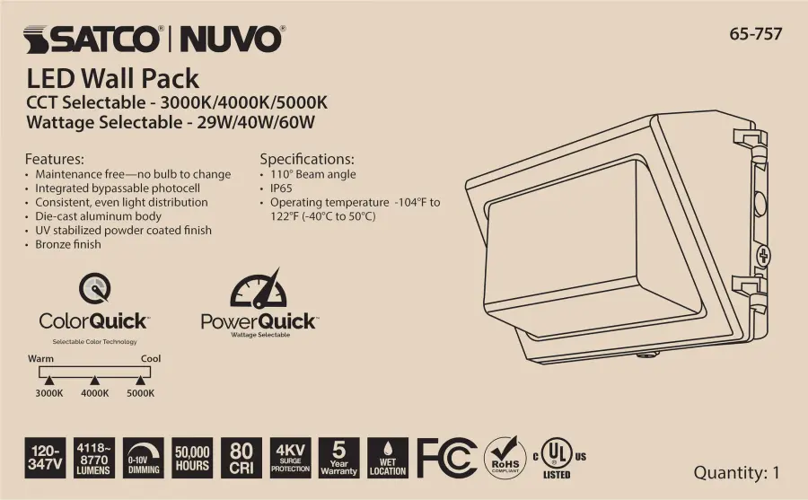 Adjustable LED Wall Pack with Photocell - Image 11