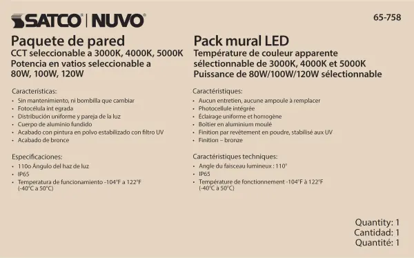 Adjustable LED Wall Pack with Photocell - 80-120W - Image 12