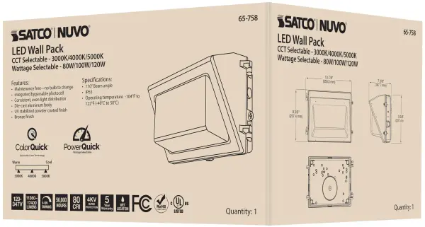 Adjustable LED Wall Pack with Photocell - 80-120W - Image 15