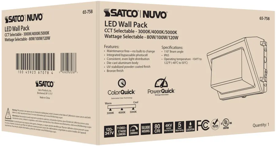 Adjustable LED Wall Pack with Photocell - 80-120W - Image 16