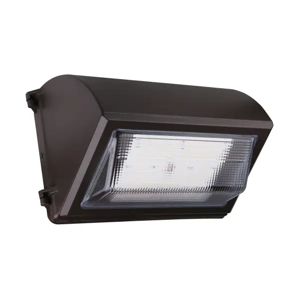 This versatile LED wall pack offers exceptional flexibility with selectable color temperatures (3000K-5000K) and wattage options (29W-60W). Features integrated bypassable photocell for automatic dusk-to-dawn operation.