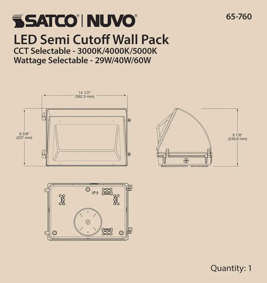 Adjustable LED Cutoff Wall Pack with Photocell - Image 12