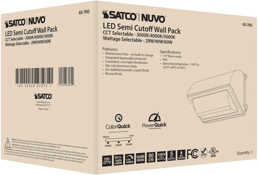 Adjustable LED Cutoff Wall Pack with Photocell - Image 15