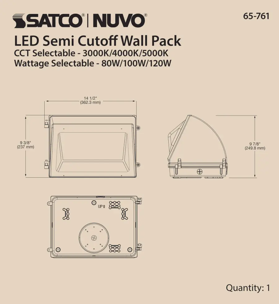 Adjustable LED Cutoff Wall Pack with Photocell - Image 14