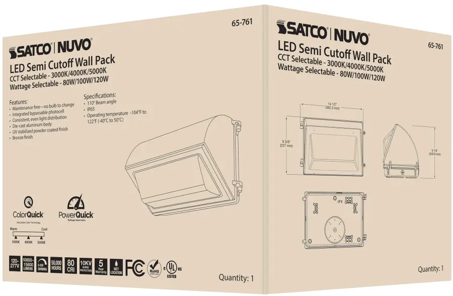 Adjustable LED Cutoff Wall Pack with Photocell - Image 16