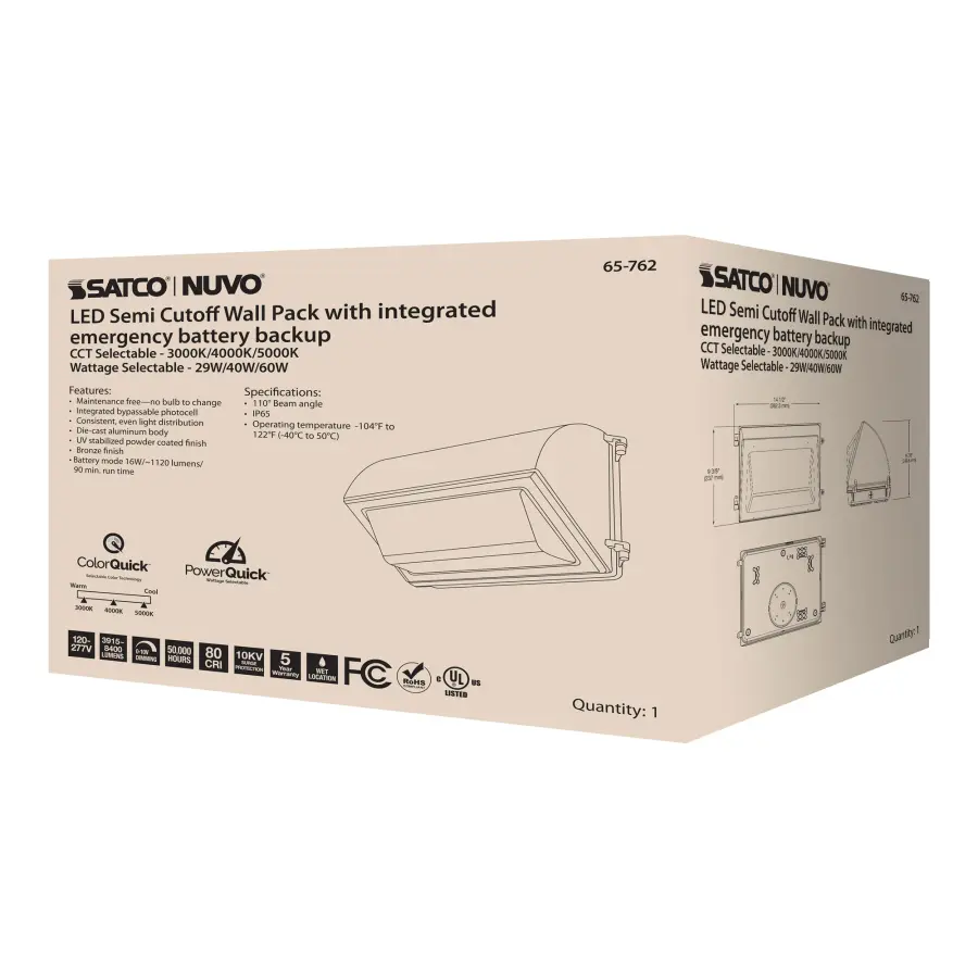 Emergency LED Cutoff Wall Pack with Photocell - Image 12