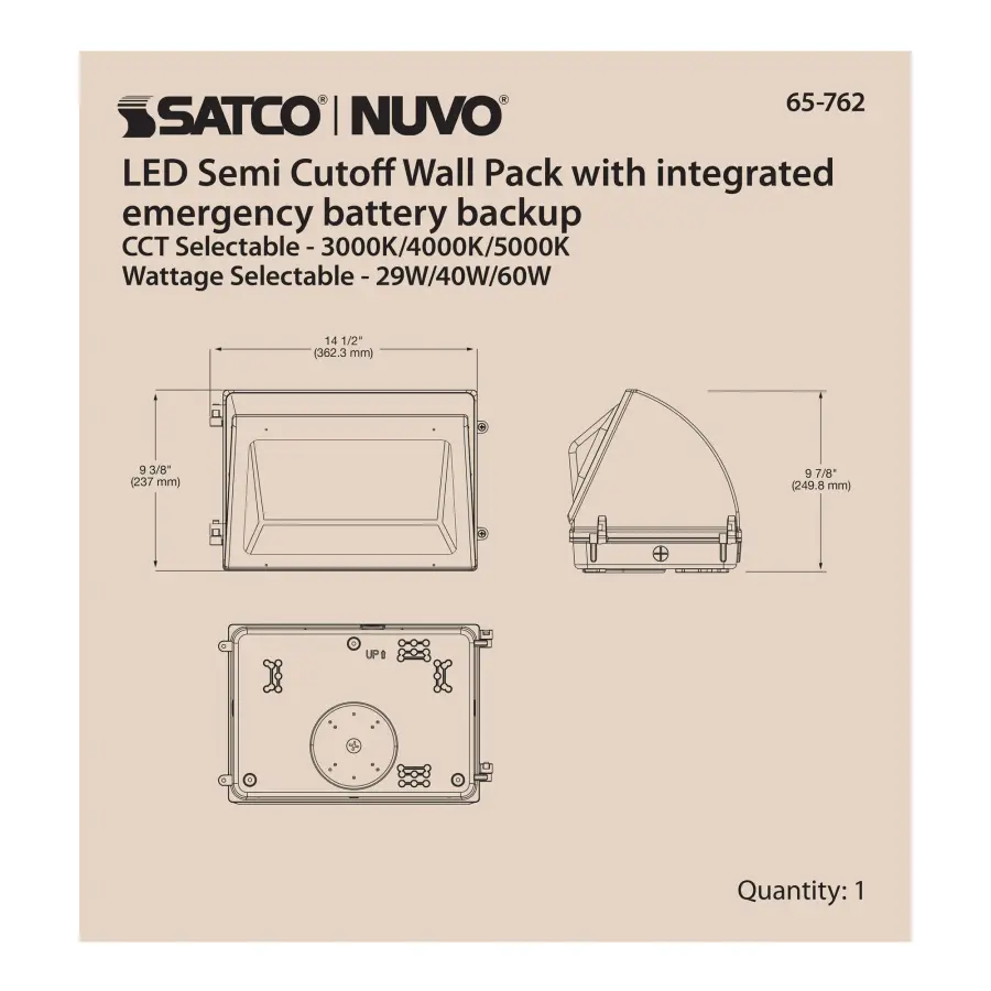 Emergency LED Cutoff Wall Pack with Photocell - Image 10