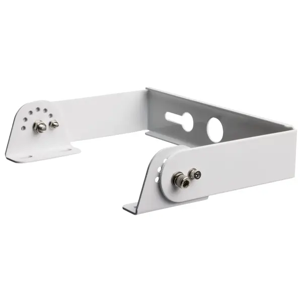Durable yoke mount bracket designed specifically for Gen 2 UFO high bay fixtures. White powder-coated finish provides clean appearance while enabling flexible positioning for commercial and industrial spaces. - alternate view