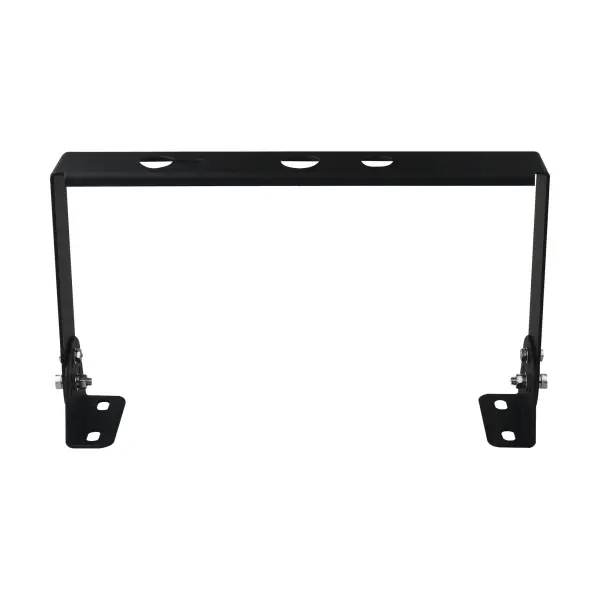 Durable yoke mount bracket designed specifically for Gen 2 UFO high bay fixtures. Black powder-coated finish provides corrosion resistance for industrial and commercial applications requiring adjustable mounting angles. - alternate view