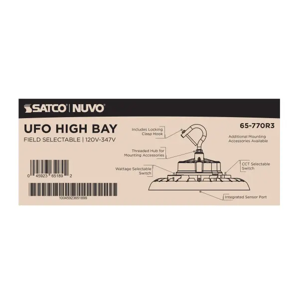 LED UFO High Bay - Selectable Wattage & Color Temperature - Image 14