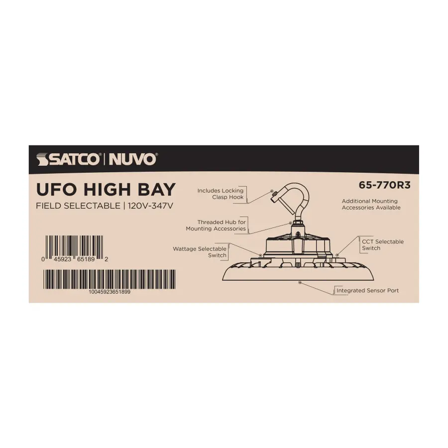 LED UFO High Bay - Selectable Wattage & Color Temperature - Image 15