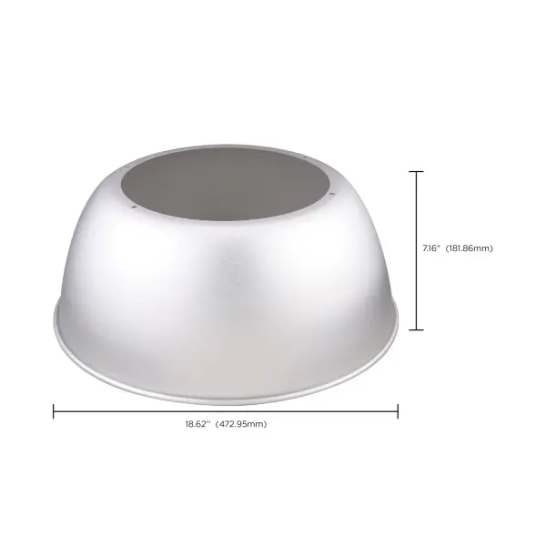 Aluminum reflector accessory designed to enhance light distribution and efficiency for 200W and 240W Gen 2 UFO LED high bay fixtures. Improves illumination coverage in industrial and commercial spaces. - alternate view