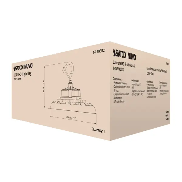 150W UFO LED High Bay - 4000K - Image 15