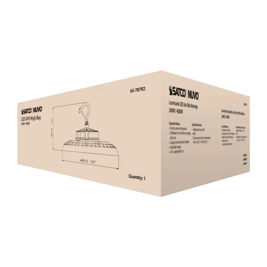 240W UFO LED High Bay - 4000K - Image 15