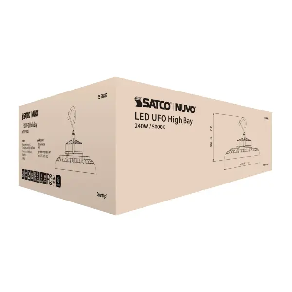 240W UFO LED High Bay - 5000K - Image 16