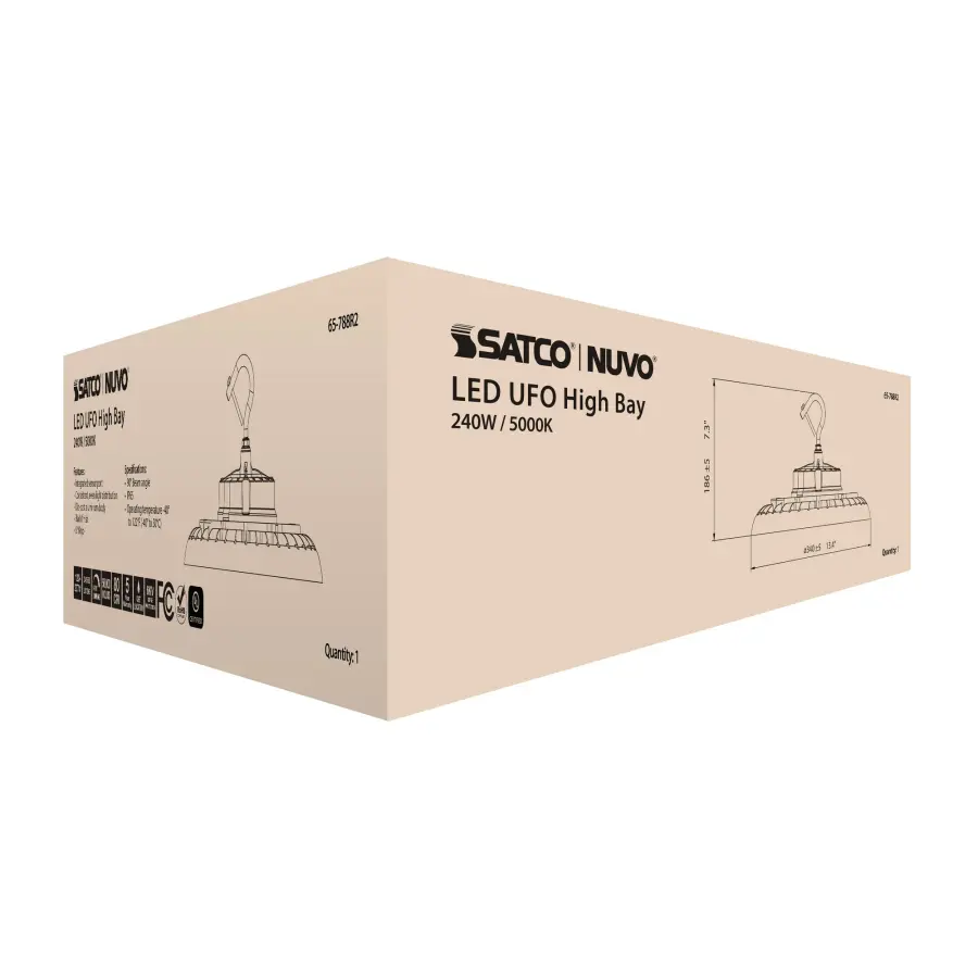 240W UFO LED High Bay - 5000K - Image 16