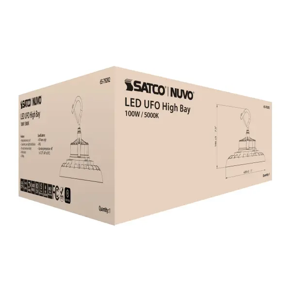 100W UFO LED High Bay Light - 5000K - Image 16