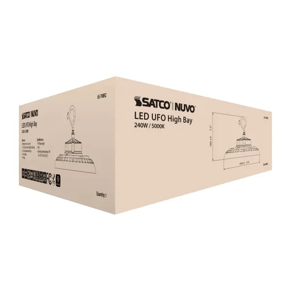 240W UFO LED High Bay - 5000K White - Image 15